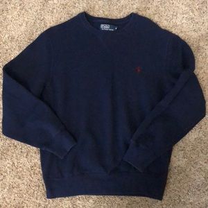Men’s navy blue polo sweatshirt
